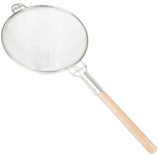 TableCraft 1024 13 3/4" Reinforced Heavy-Duty Tin Strainer