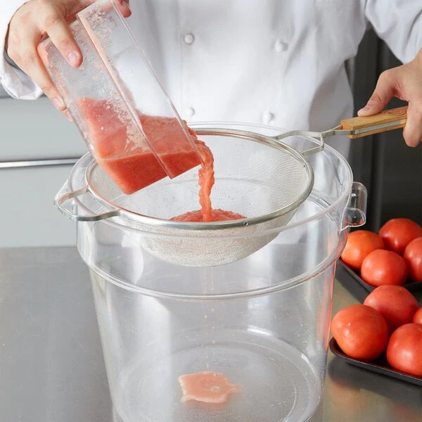 TableCraft 97 10 1/4" Fine Tin Single Mesh Strainer
