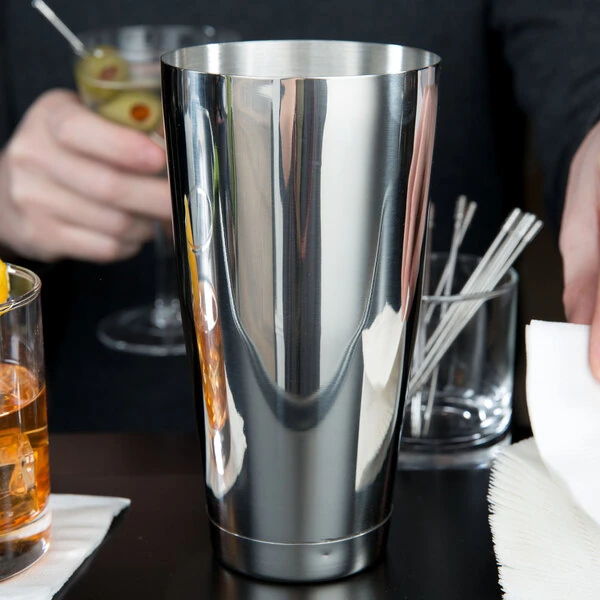 Barfly® M37008 28 oz. Stainless Steel Full Size Cocktail Shaker Tin