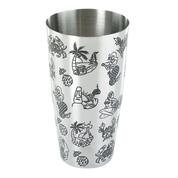 Barfly® M37092 28 oz. Stainless Steel Tiki Cocktail Shaker Tin