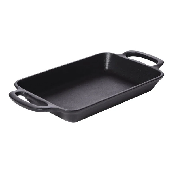 GET Heiss 14 oz. Black Cast Aluminum Mini Rectangular Server SKRE-14-ABK