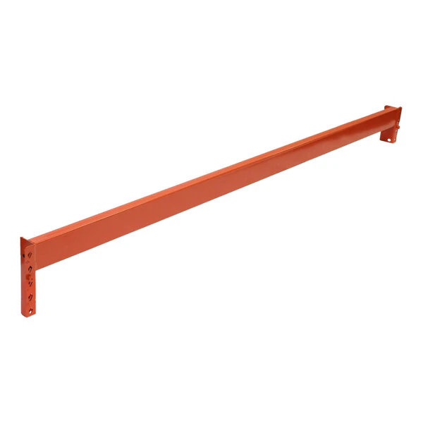 Interlake Mecalux 144" Orange Heavy-Duty Non-Slotted Pallet Rack Beam IB65ET14400RSA2000 - 7,110 lb. Capacity