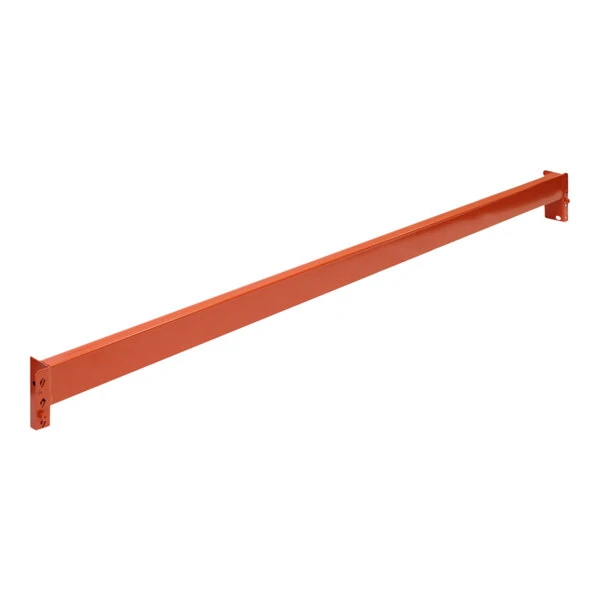 Interlake Mecalux 96" Orange Heavy-Duty Non-Slotted Pallet Rack Beam IB40ET09600RCA2000 - 5,370 lb. Capacity