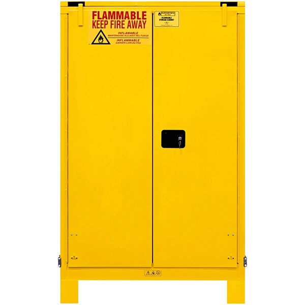Durham Mfg 90 Gallon Steel Flammable Liquids Storage Cabinet with Legs and Self-Close Doors 1090SL-50