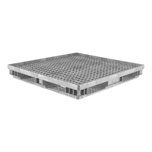 Orbis 6616000 48" x 45" Black Polyethylene Stackable Pallet