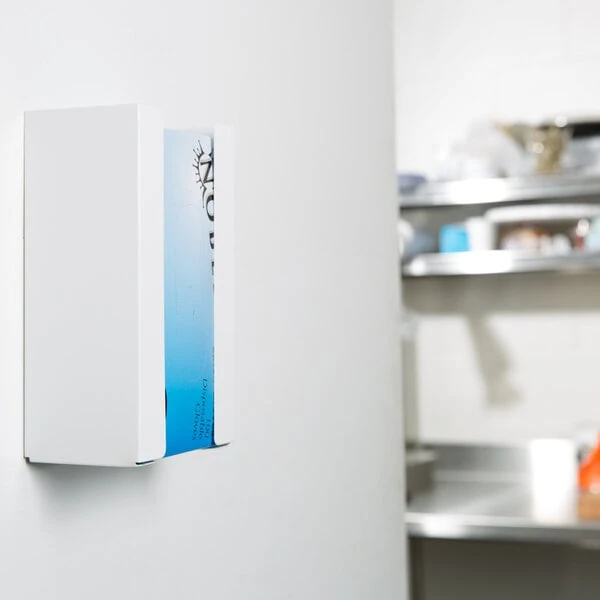 San Jamar G0802 White Disposable Glove Dispenser