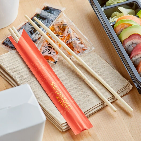 Emperor's Select 9" Bamboo Round Chopsticks - 3,000/Case