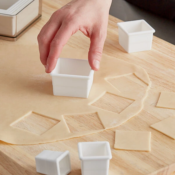 Ateco 5753 9-Piece Plastic Plain Square Cutter Set