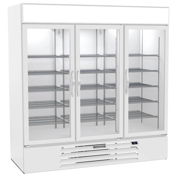 Beverage-Air MMR72HC-1-W-WINE MarketMax 75" White Glass Door Wine Refrigerator