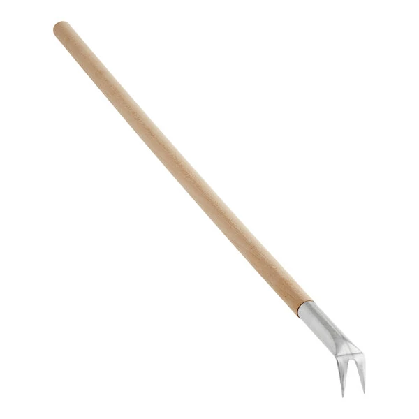 American Metalcraft BP39 39" Forked Pizza Bubble Popper with Wooden Handle