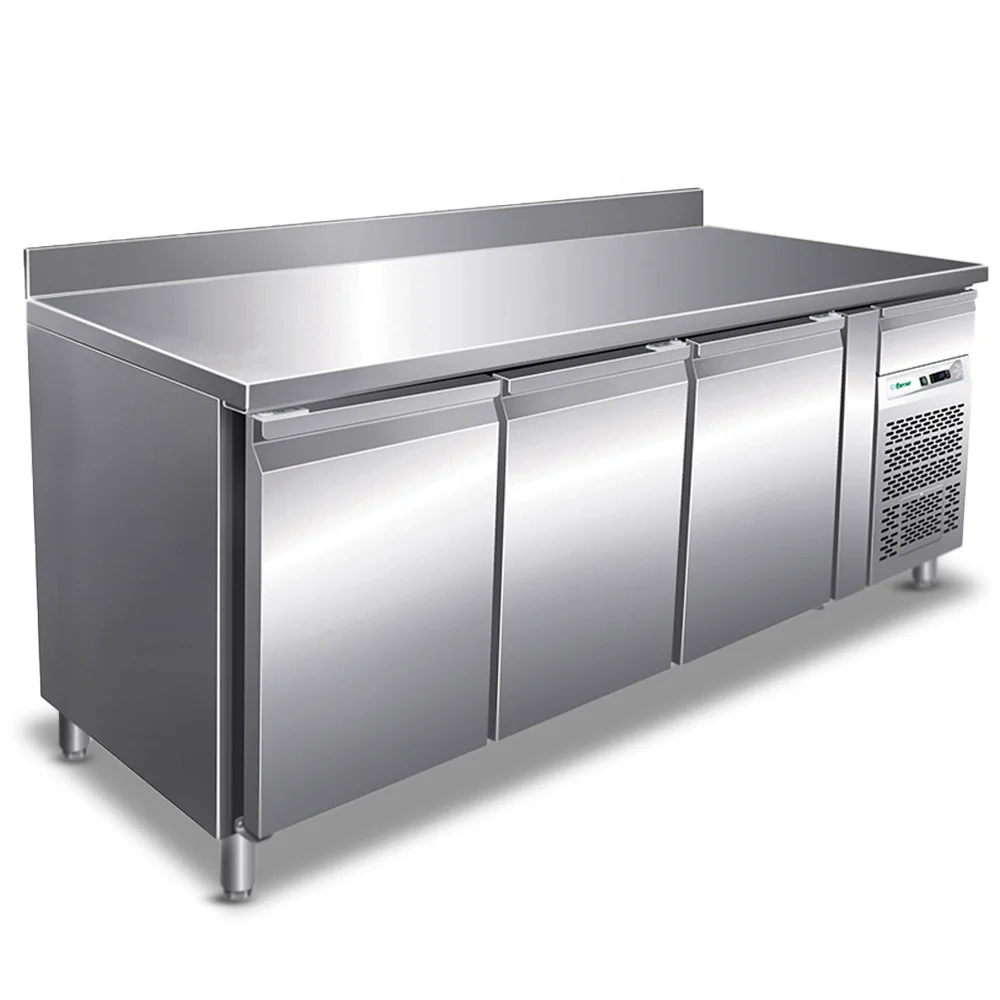 Forcar, Undercounter Freezer, 3 Doors, 417 L, 0.57 kW, Electric, 240V, R290, -22 to -18 °C