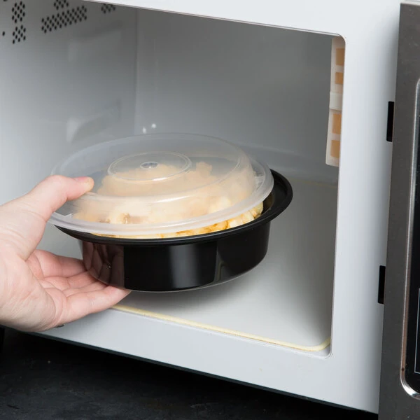 Round Plastic Microwaveable Take-Out Containers