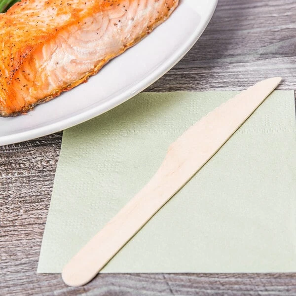 Eco-gecko Heavy Weight Disposable Wooden Knife - 1,000/Case