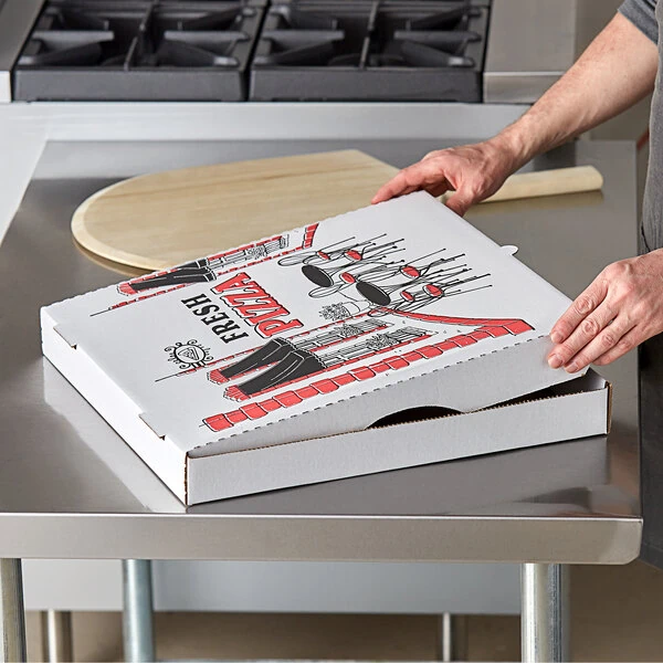 White Pizza Boxes and Accessories