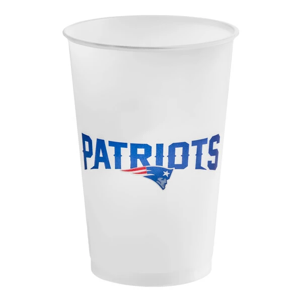 Creative Converting New England Patriots 20 oz. Plastic Cup - 96/Case