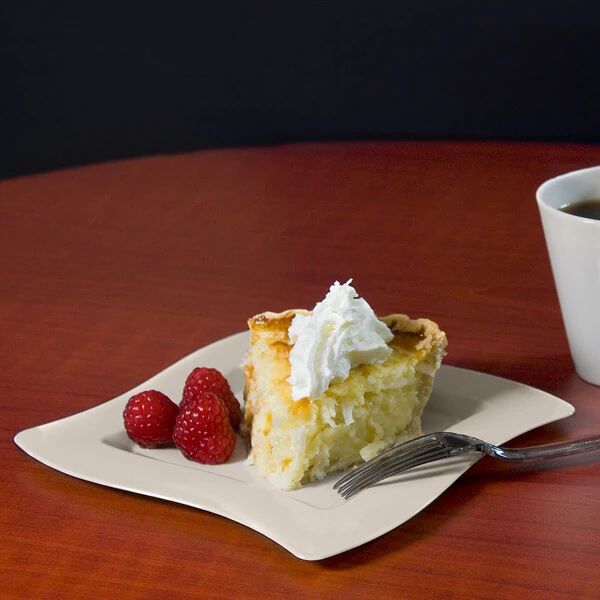 Ivory Plastic Disposable Plates