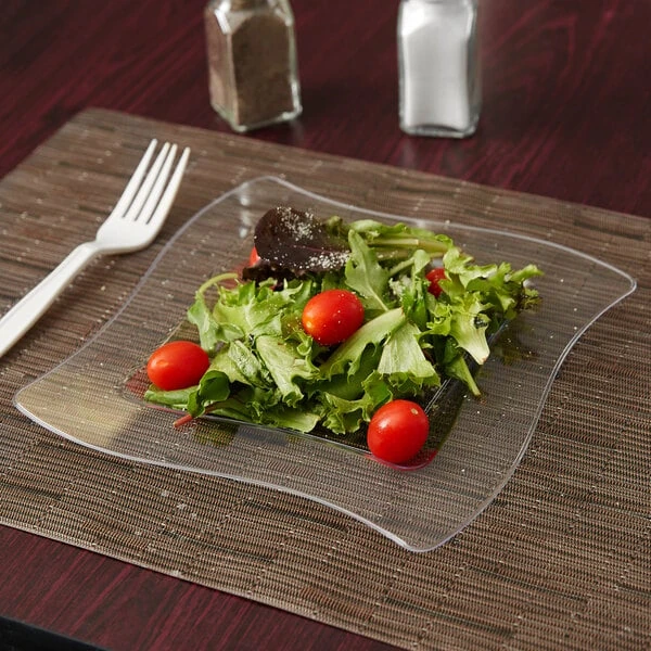 Clear Plastic Disposable Plates