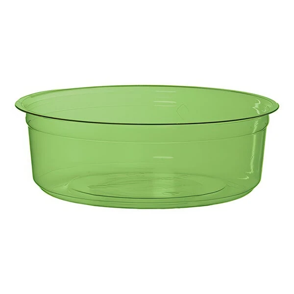 Eco-Products Veridian 8 oz. Compostable Round Green PLA Plastic Deli Container - 500/Case