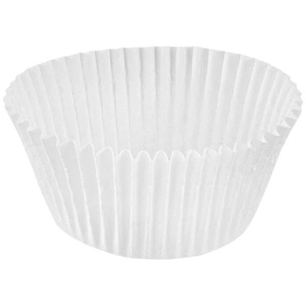 Novacart White Fluted Baking Cup 2 1/2" x 1 3/4" - 10,800/Case