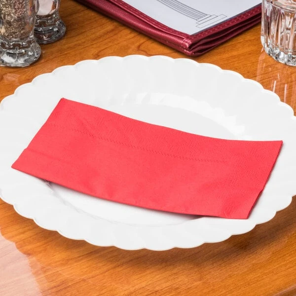 Red Paper Napkins