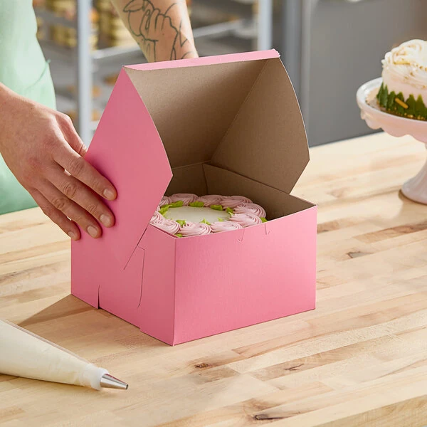 Pink Cake Boxes and Bakery Boxes