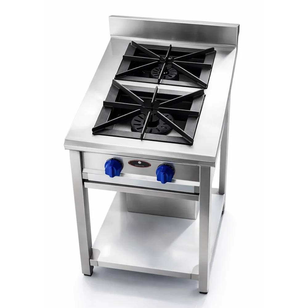 Culinex, Double Burner Cooker, Stainless Steel, 1.2 MM Thickness, Knob Control