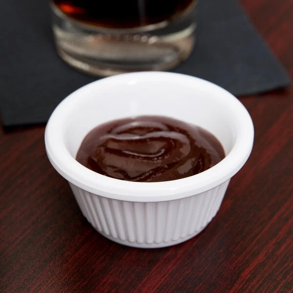 White Ramekins and Sauce Cups