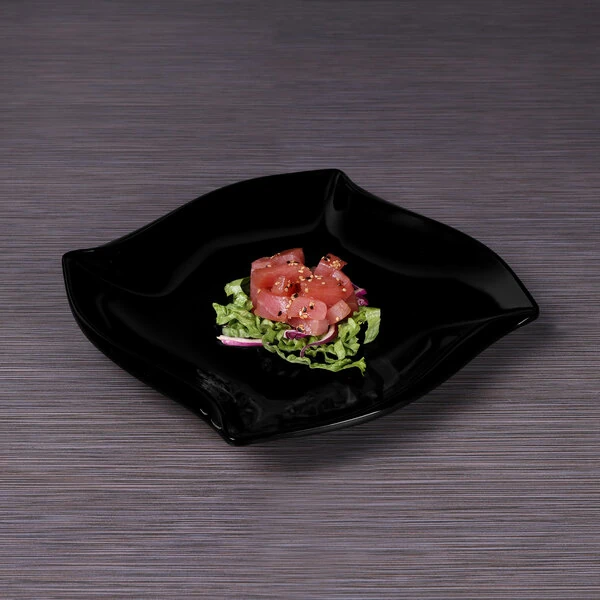 Black Melamine Plates