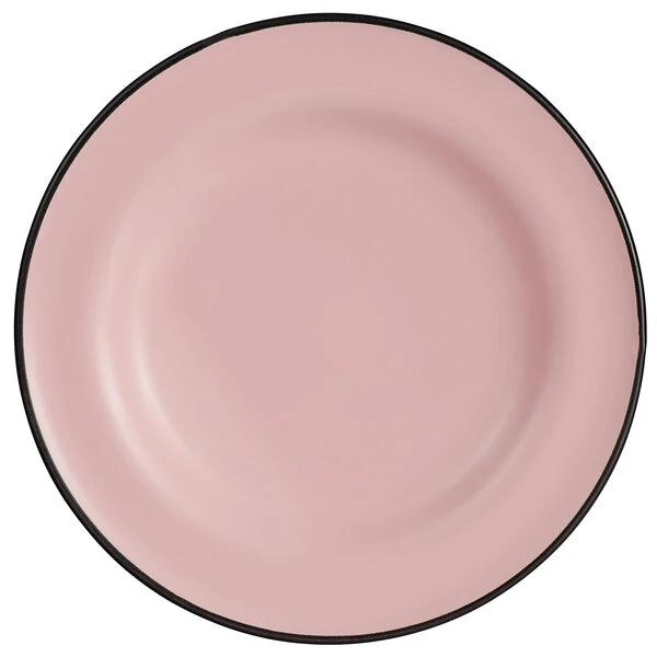 Luzerne Tin Tin by 1880 Hospitality L2101003133 8 1/4" Pink Porcelain Plate - 24/Case