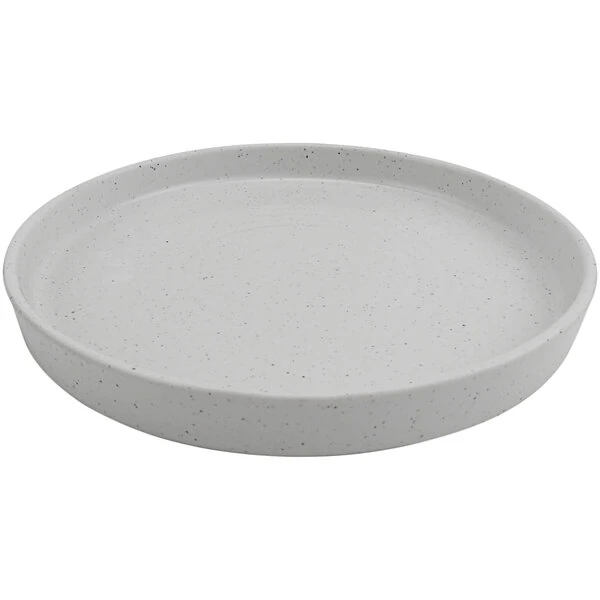 cheforward™ by GET Infuse 12" Round Stone Natural Melamine Plate - 8/Case