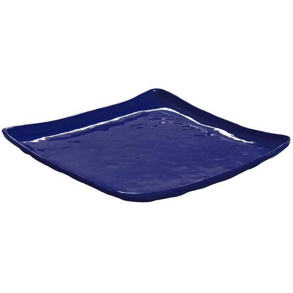 GET ML-143-CB New Yorker 16" Square Serving Platter - Cobalt Blue