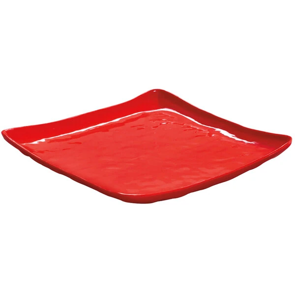 Red Melamine Plates