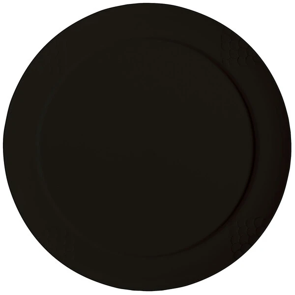 GET RP-20-BK 20" Black Sonoma Melamine Plate - 6/Case