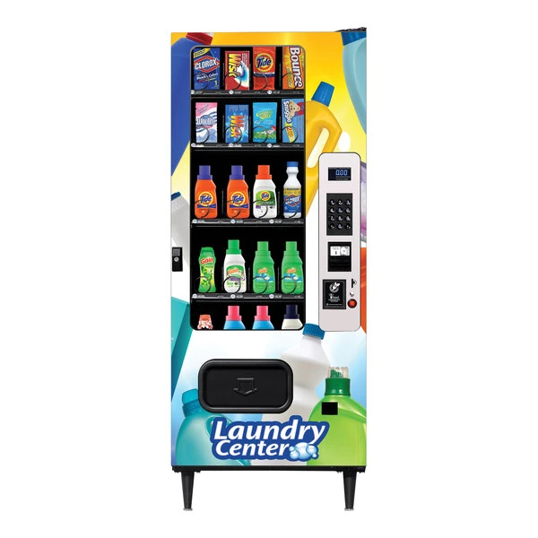 Selectivend 35730550 29 5/16" x 34 3/4" x 72" 20-Selection Laundry Supply Vending Machine with Credit Card System