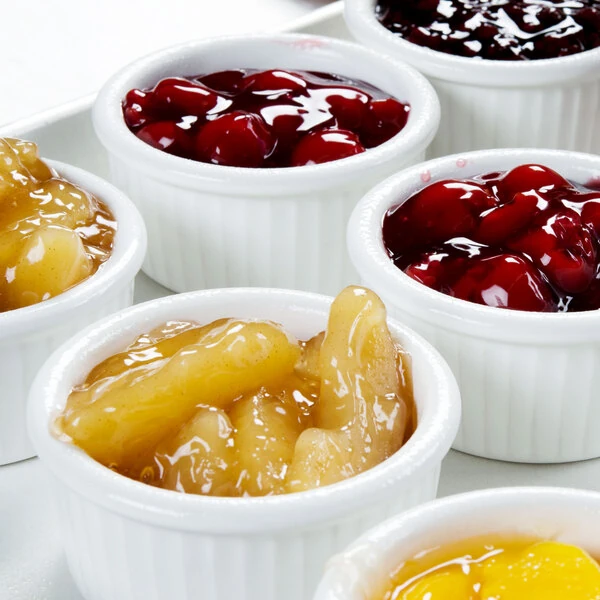 Hall China from Steelite International HL8341/22ABWA Bright White 4 oz. Fluted Ramekin - 36/Case