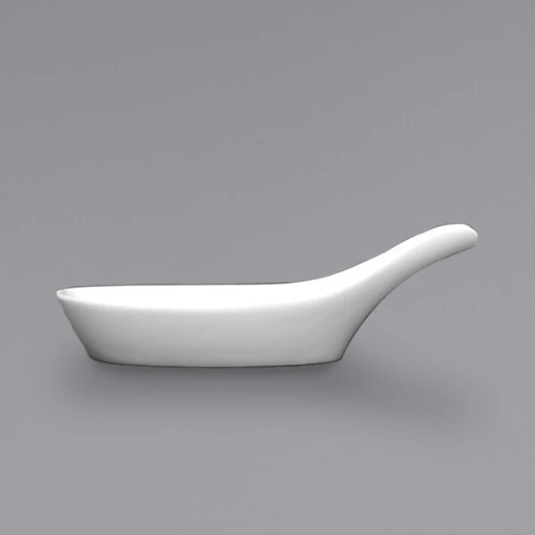 Zwiesel Fortessa 4" White Fortaluxe® Porcelain Soup Spoon Rest