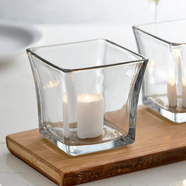 Anchor Hocking 99005 12 oz. Flared Square Votive - 6/Case