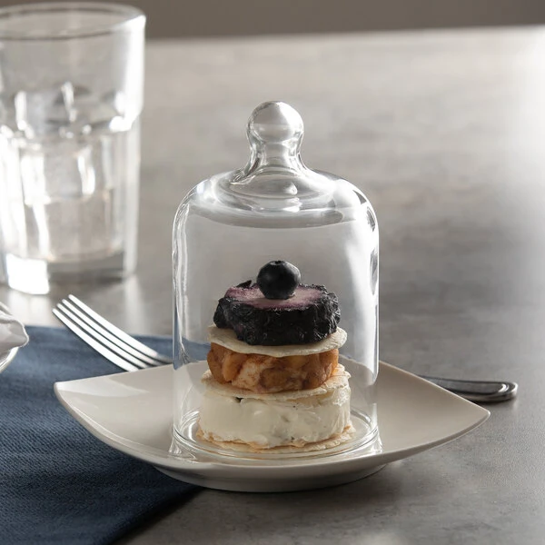 Libbey 510 3" x 4 7/8" Glass Cloche - 6/Case