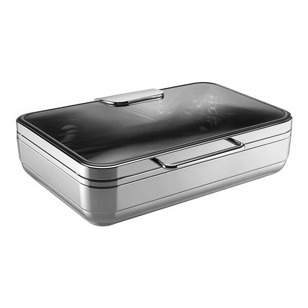 Hepp Excellent from BauscherHepp Full Size Rectangular Stainless Steel Induction Chafing Dish