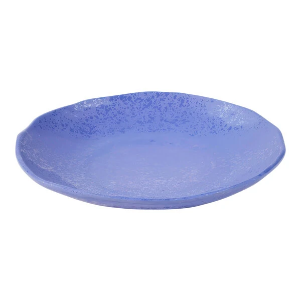 Dalebrook Mineral from Global Tableware Collective 11 13/16'' Indigo Crackle Melamine Plate - 14/Case