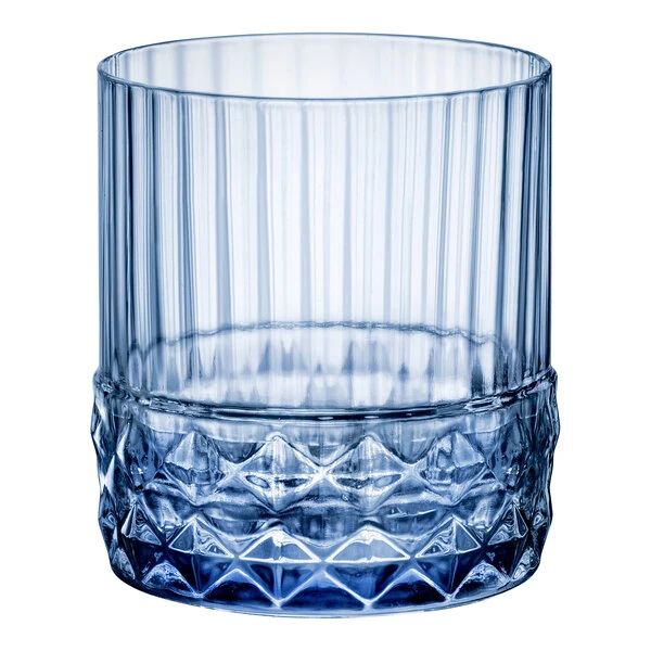 Bormioli Rocco America '20s from Steelite International 12.75 oz. Blue Rocks / Double Old Fashioned Glass - 36/Case