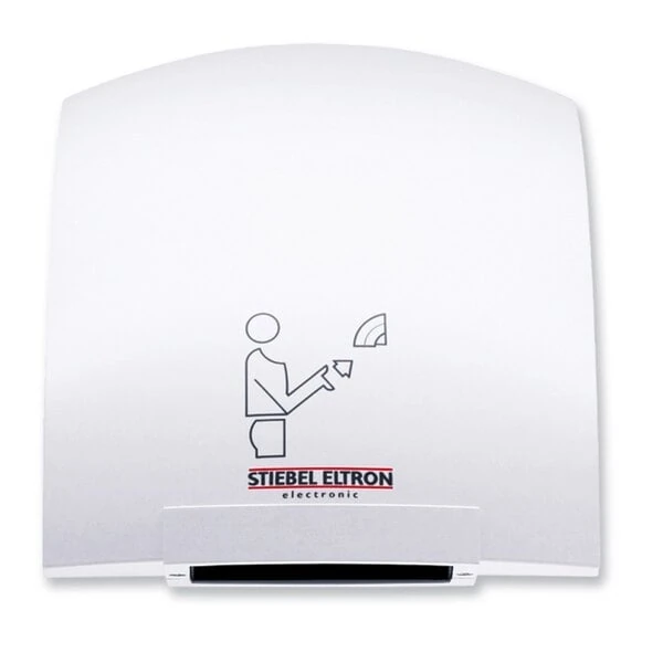 Stiebel Eltron 073724 Galaxy M 1 Ultra Quiet Automatic Hand Dryer with Cast Aluminum Housing (Alpine White Finish) - 120V, 1850W