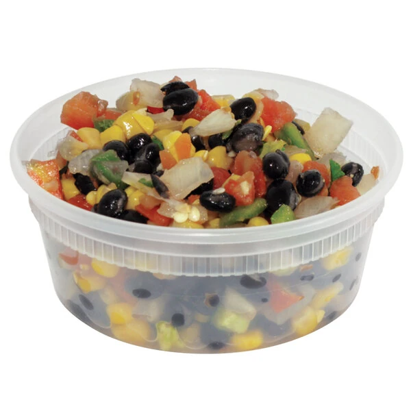 Pactiv/Newspring 8 oz. Translucent Round Deli Container - 48/Pack