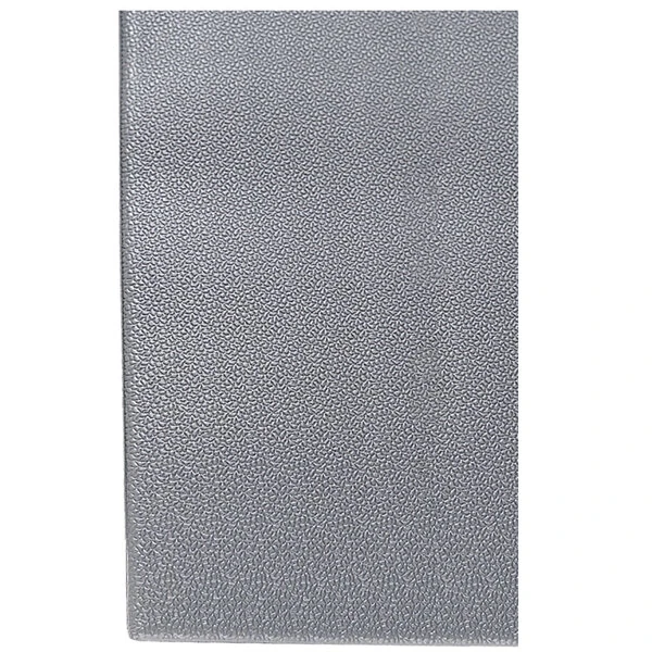 Cactus Mat 1025R-E4P Tredlite 4' Wide Gray Pebbled Vinyl Anti-Fatigue Mat - 3/8" Thick