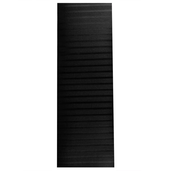 Cactus Mat 1025R-C2 Tredlite 2' Wide Black Ribbed Vinyl Anti-Fatigue Mat - 3/8" Thick