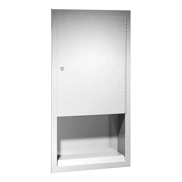 American Specialties, Inc. Traditional 10-0452 Recessed C-Fold / Multifold Paper Towel Dispenser