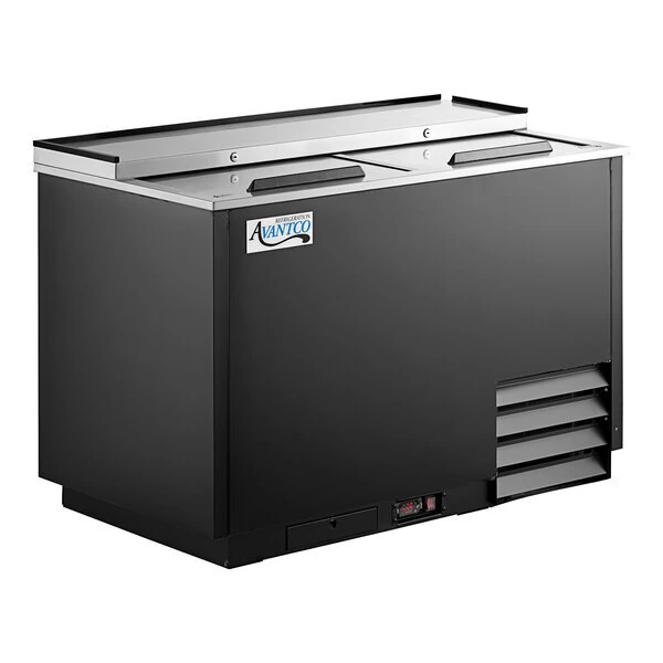 Avantco GF50-HC 50" Black Glass Froster / Plate Chiller - 115V - Outlet