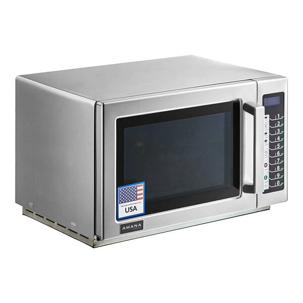 Amana RCS10TS Stackable Commercial Microwave with Push Button Controls - 120V, 1000W - Outlet