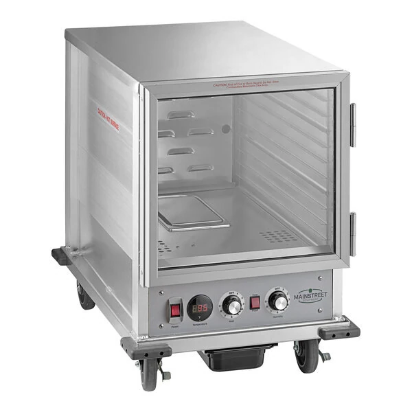 Scratch and Dent MainStreet Equipment HPU-1812 Undercounter Half Size Non-Insulated Heated Holding / Proofing Cabinet with Clear Door - 120V, 1,630W