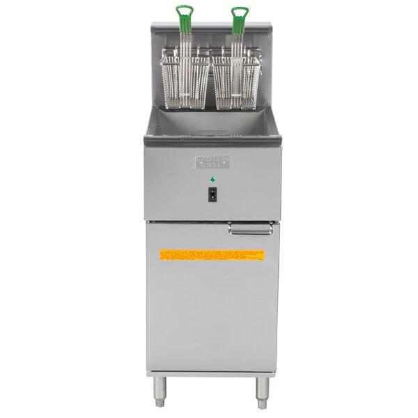 Scratch and Dent Dean by Frymaster SR114E Super Runner Economy 40 lb. Electric Floor Fryer - 240V, 1 Phase